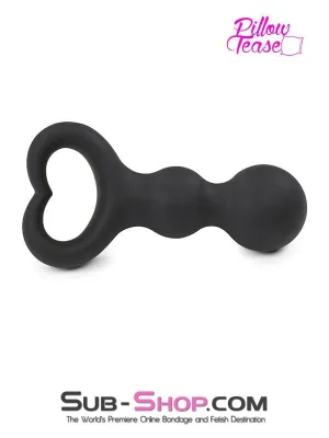 1657M      Heart Pull Ring Silicone Bumpy Anal Massager - MEGA Deal