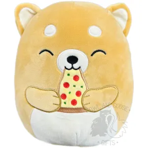 8 Inch Angie the Shiba Inu with Pizza Squishmallow