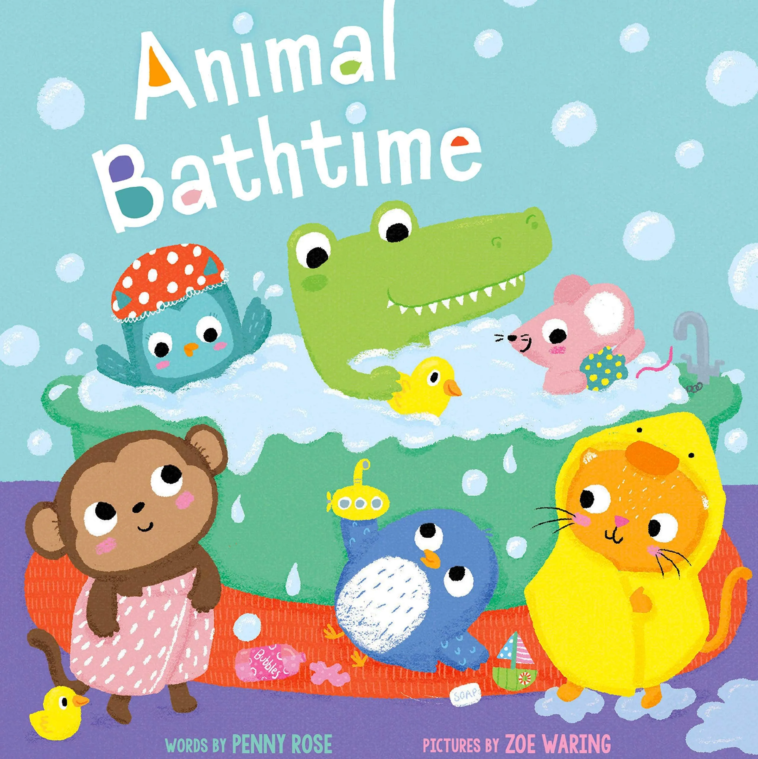 Animal Bathtime - Board Book