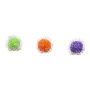 Bud Z Cat Toy Bulk Coloured Pompom