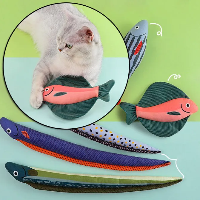 Canvas Interactive Mint Fish Teaser Cat Wand