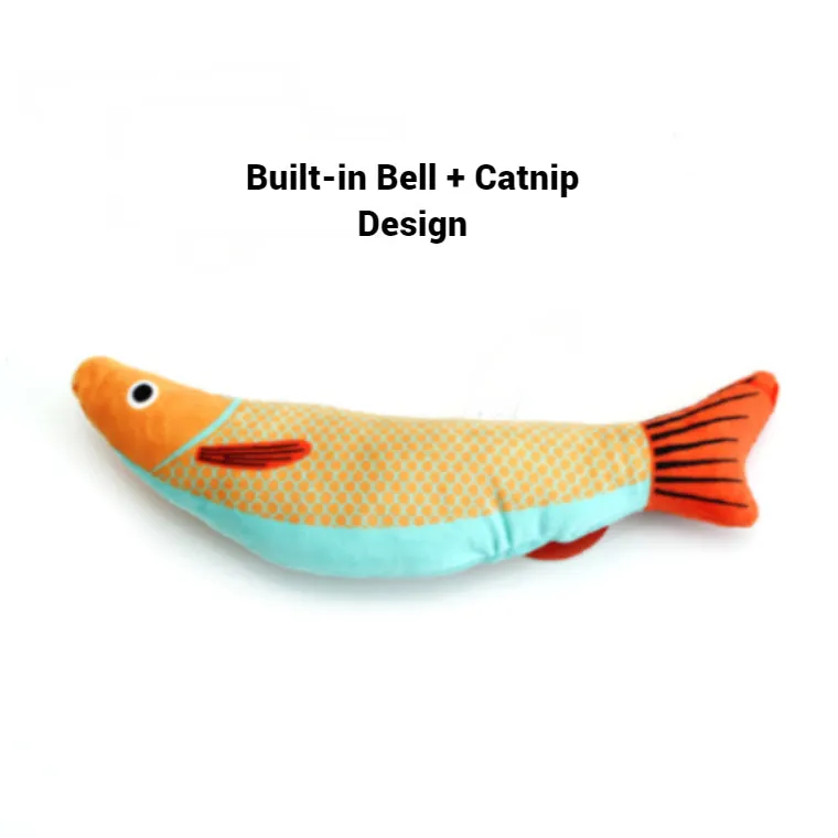 Cat Interactive Summer Soft Catnip Toy | Cat Love Fish Series