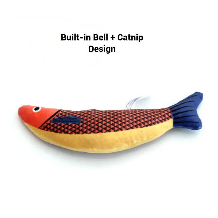 Cat Interactive Summer Soft Catnip Toy | Cat Love Fish Series