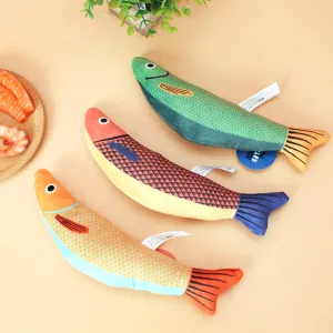 Cat Interactive Summer Soft Catnip Toy | Cat Love Fish Series