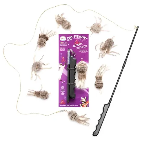 Cat Lures Cat Fishin Collapsible Wand with Octofly