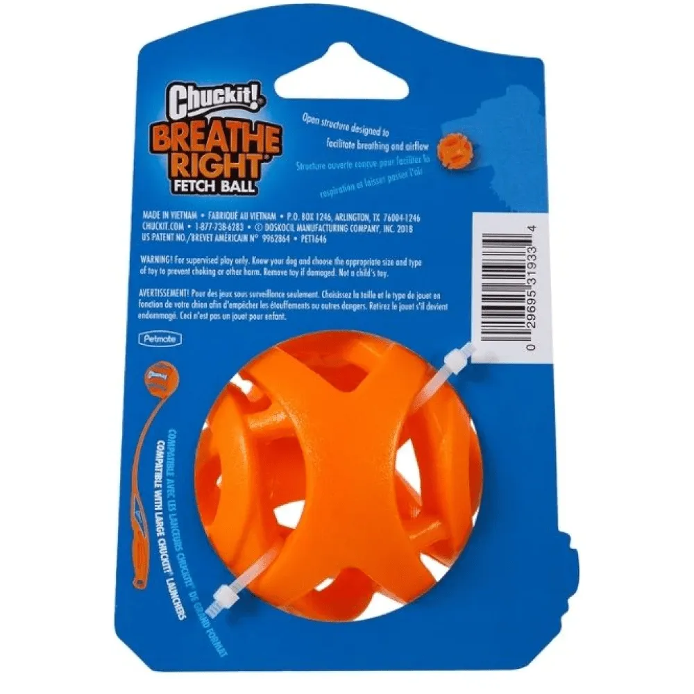 Chuckit! Breath Right Fetch Toy for Dogs | For Medium Chewers