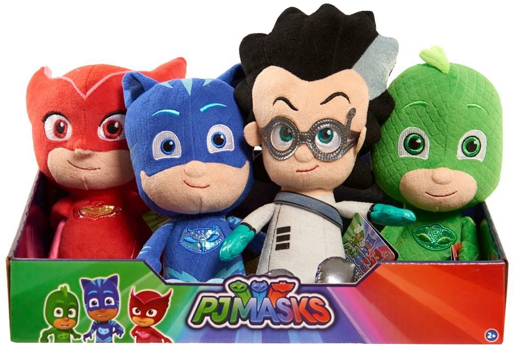 Disney Junior PJ Masks 8-Inch Plush, Featuring Romeo, Owlette, Gekko, Catboy, Luna girl - Pick your favorite one