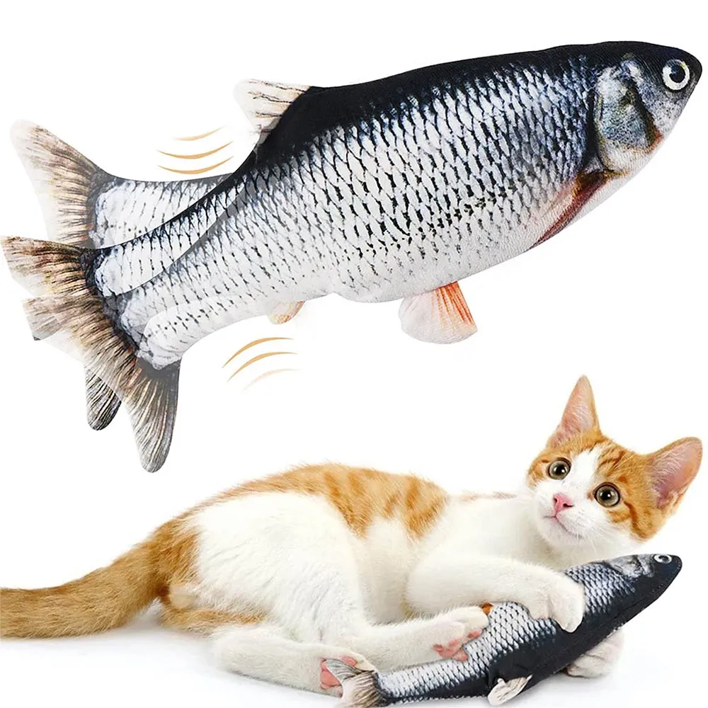 Electronic Floppy Fish Cat Toy Moving Fish Toy for Cats