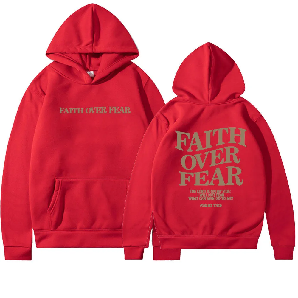 Faith Over Fear Unisex Christian Hoodie