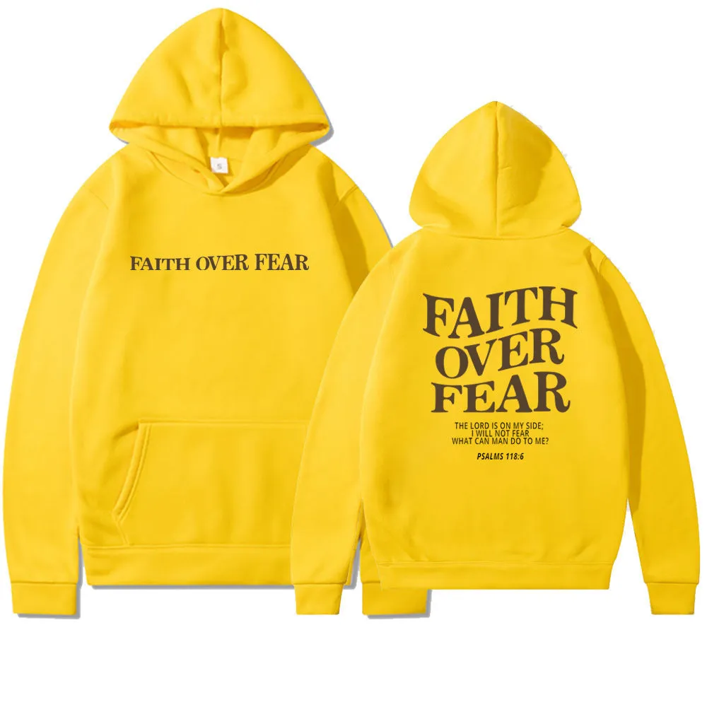 Faith Over Fear Unisex Christian Hoodie