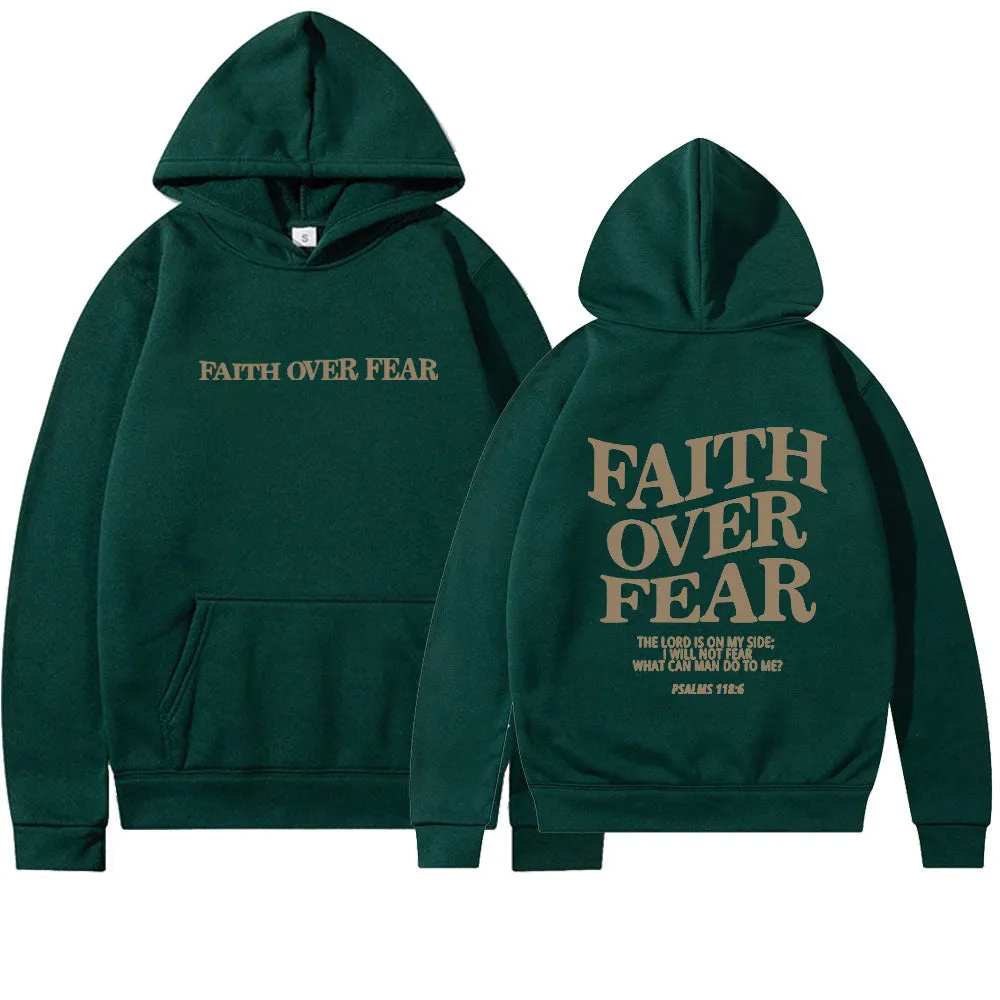 Faith Over Fear Unisex Christian Hoodie