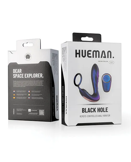 Hueman Black Hole Anal Vibrator W/cock Ring - Purple