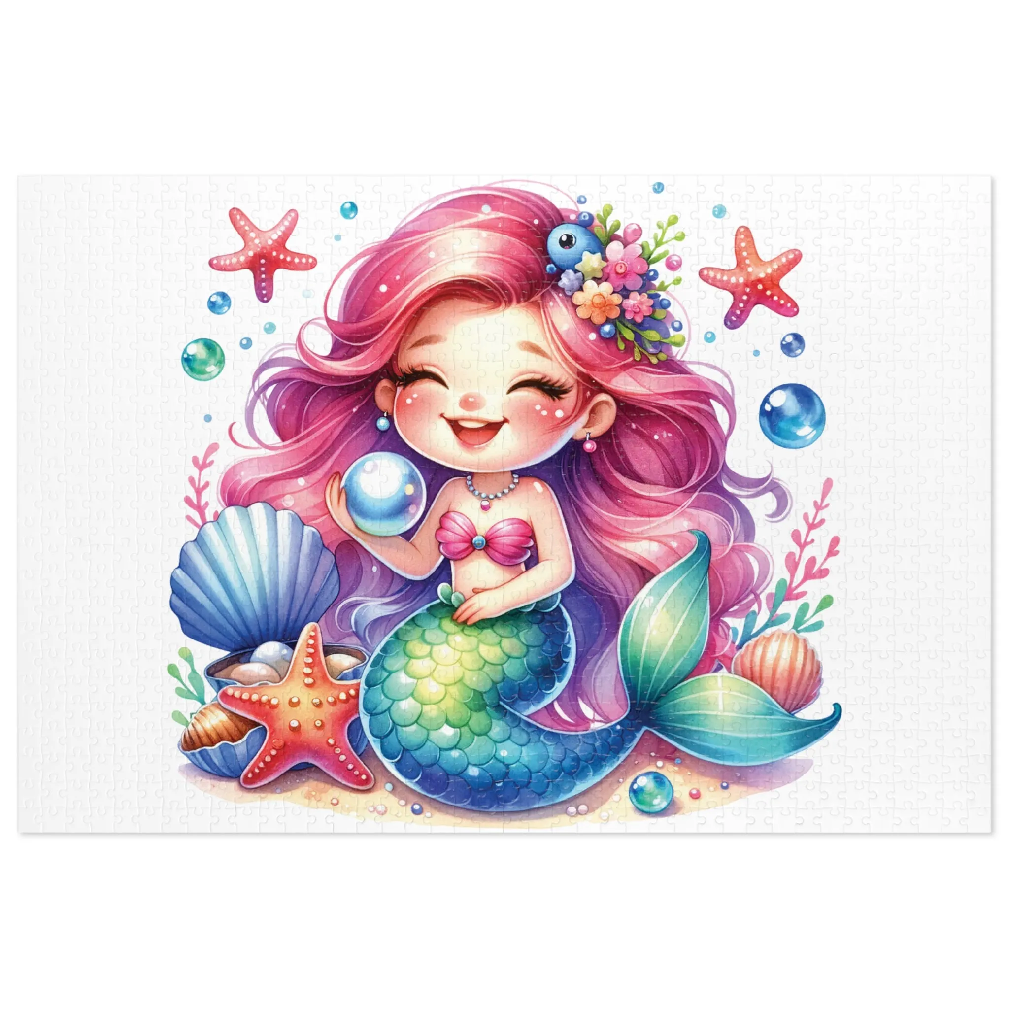 Jigsaw Puzzle, Mermaid, Personalised/Non-Personalised (30, 110, 252, 500,1000-Piece)