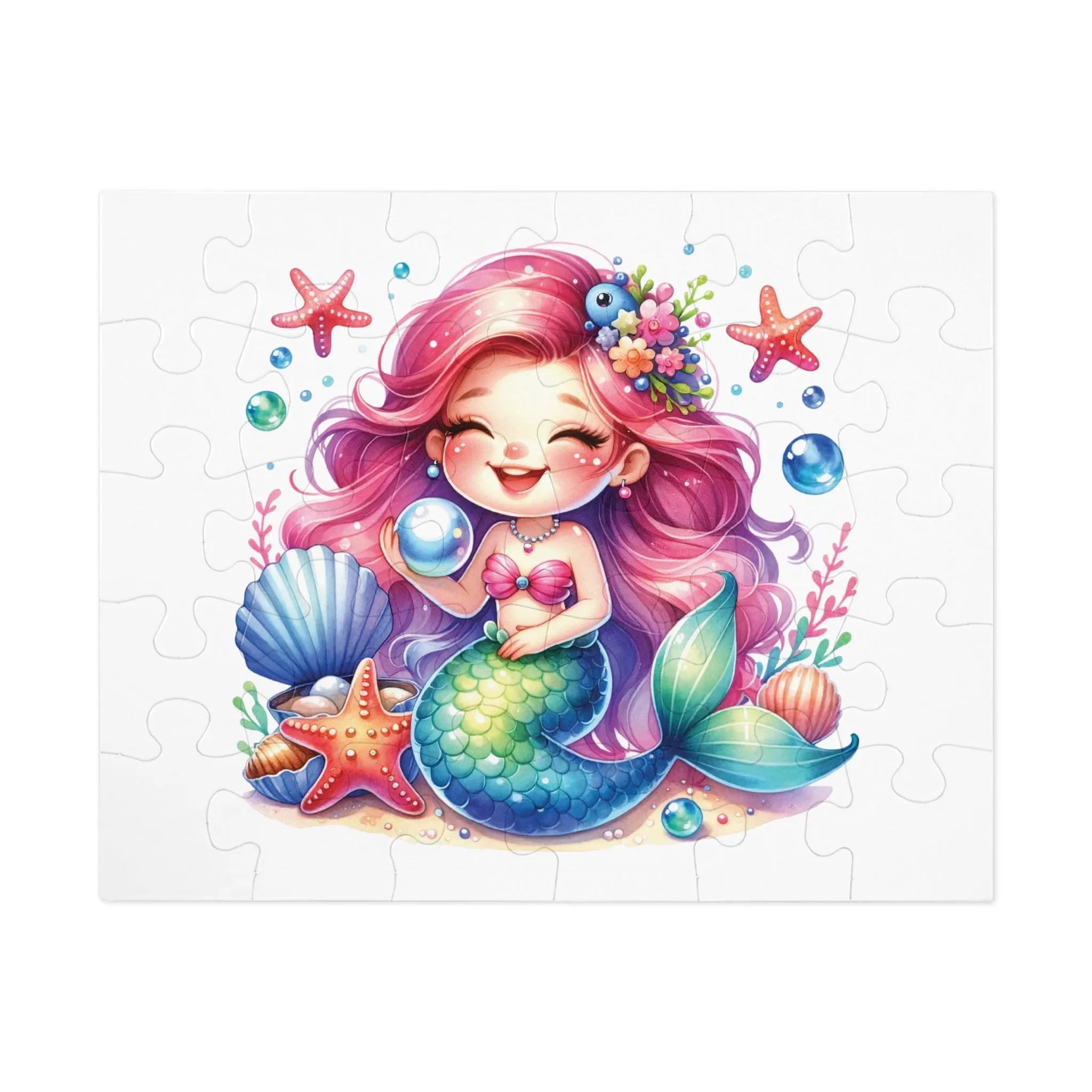 Jigsaw Puzzle, Mermaid, Personalised/Non-Personalised (30, 110, 252, 500,1000-Piece)