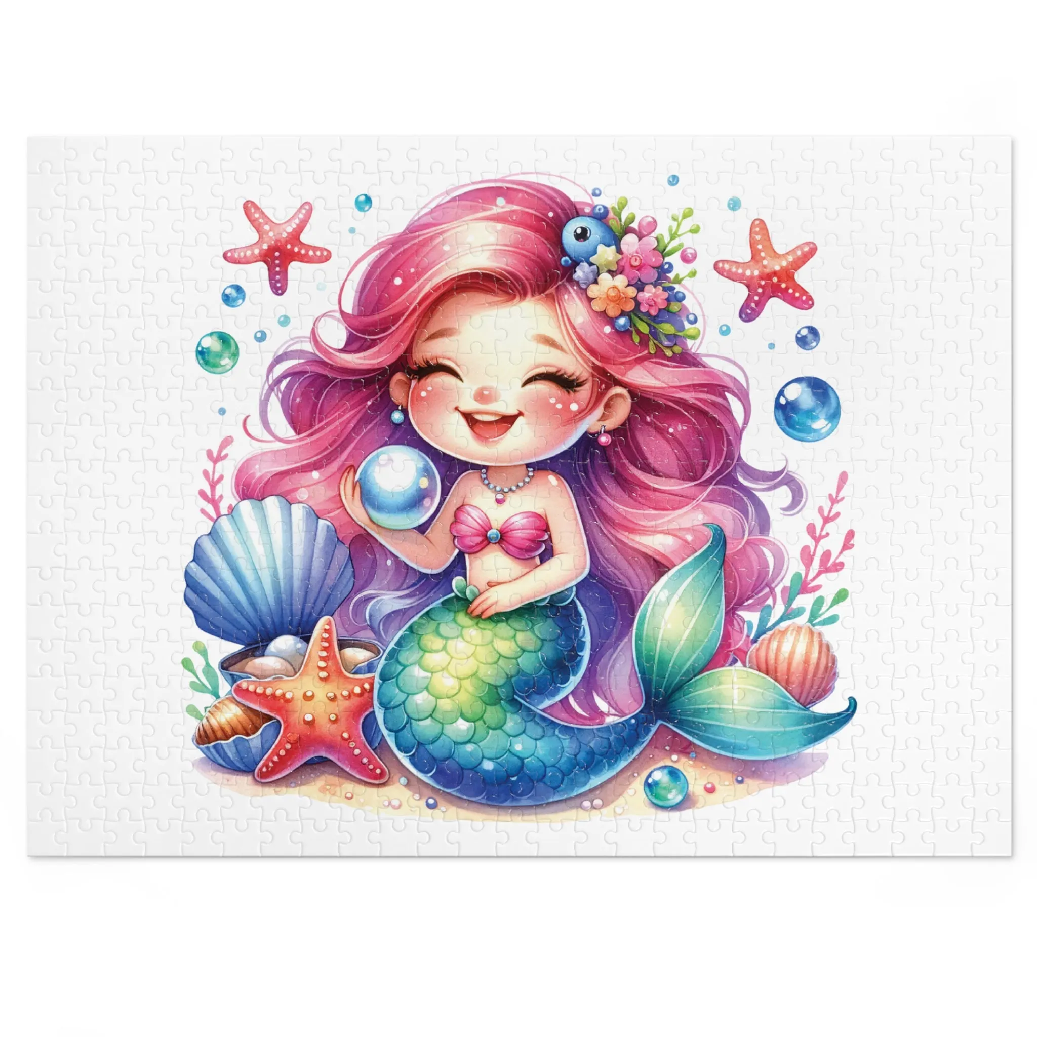 Jigsaw Puzzle, Mermaid, Personalised/Non-Personalised (30, 110, 252, 500,1000-Piece)