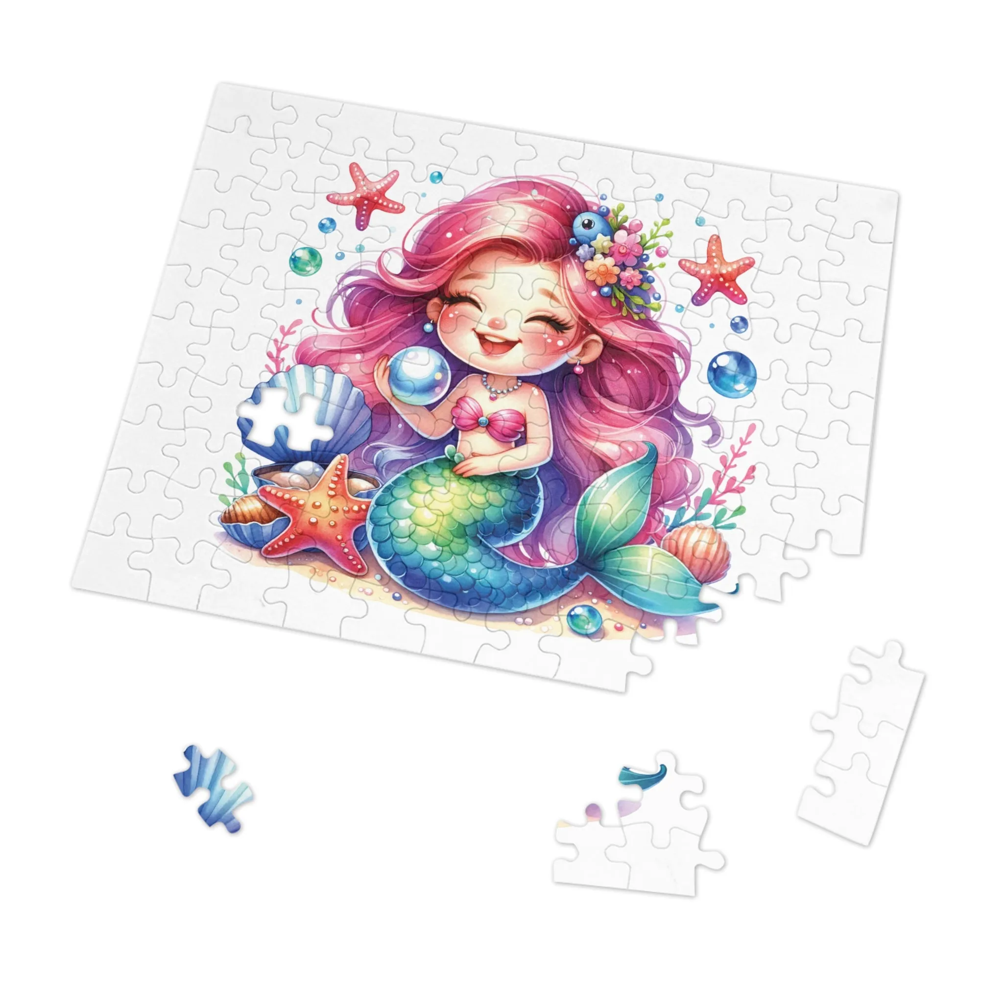 Jigsaw Puzzle, Mermaid, Personalised/Non-Personalised (30, 110, 252, 500,1000-Piece)