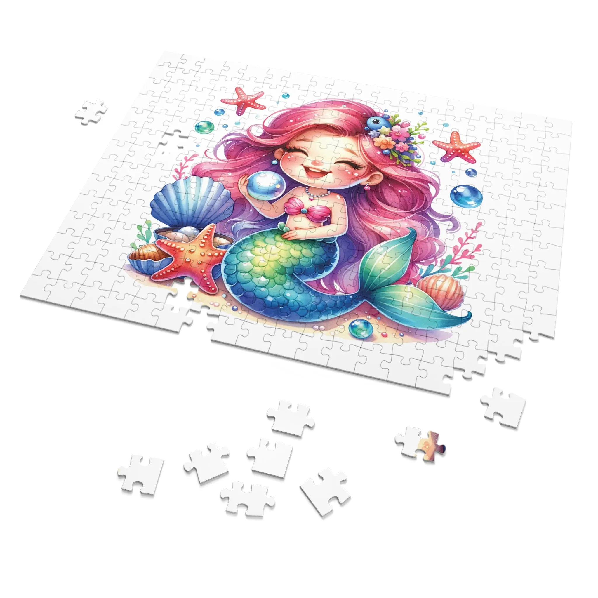 Jigsaw Puzzle, Mermaid, Personalised/Non-Personalised (30, 110, 252, 500,1000-Piece)