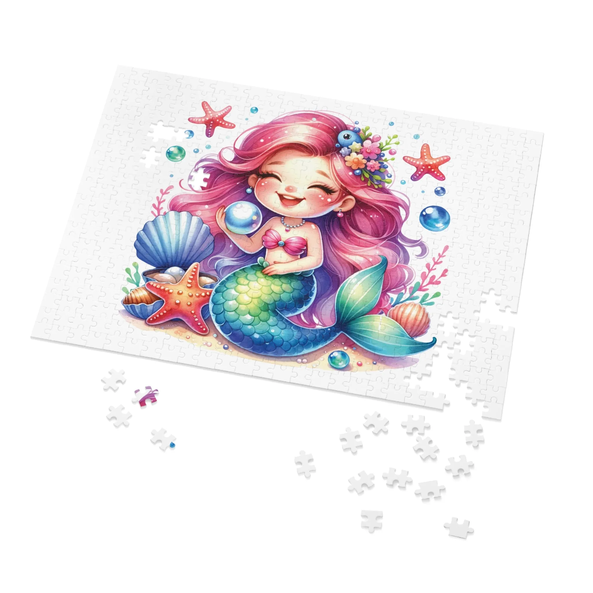 Jigsaw Puzzle, Mermaid, Personalised/Non-Personalised (30, 110, 252, 500,1000-Piece)