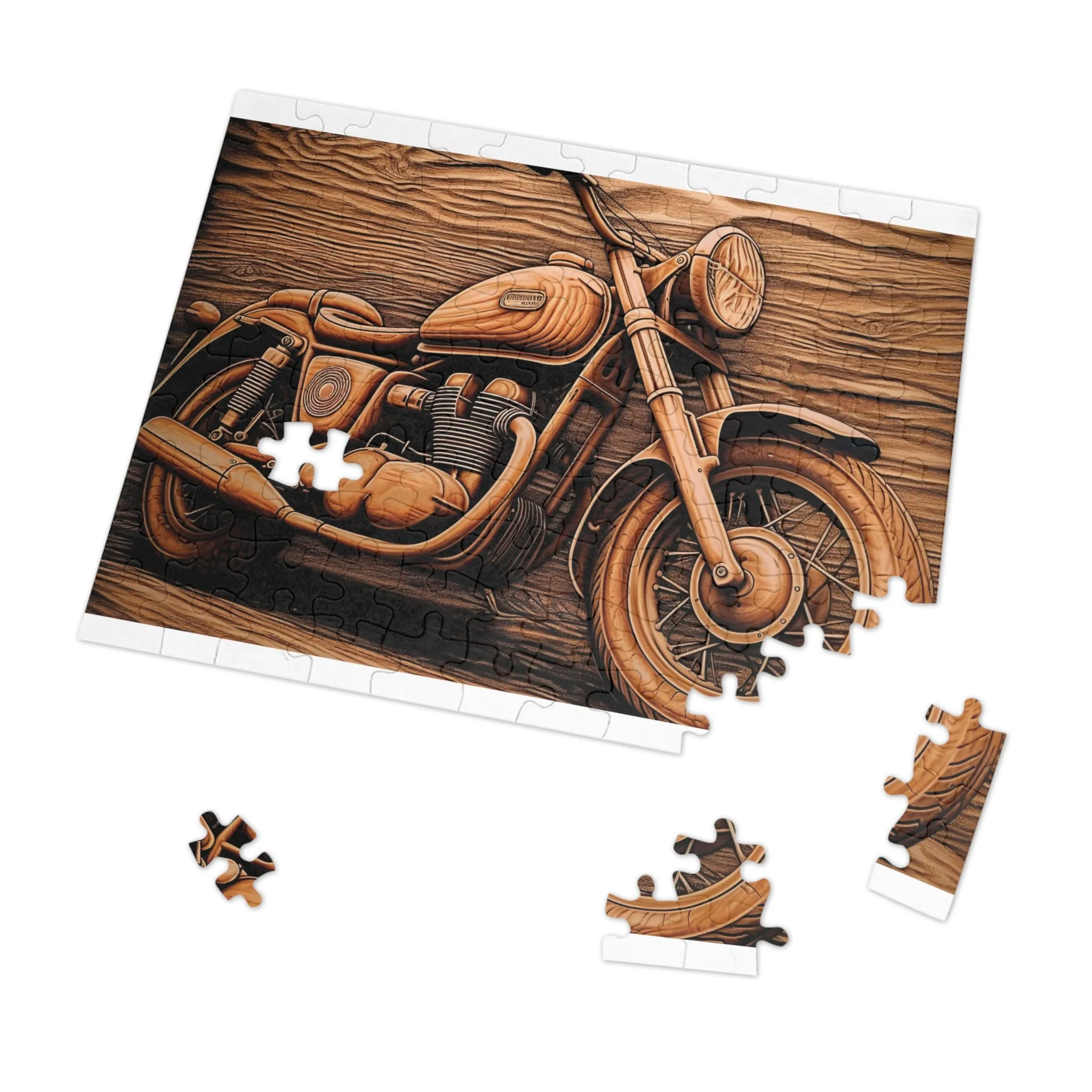 Jigsaw Puzzle, Motorbike, Personalised/Non-Personalised (30, 110, 252, 500,1000-Piece)