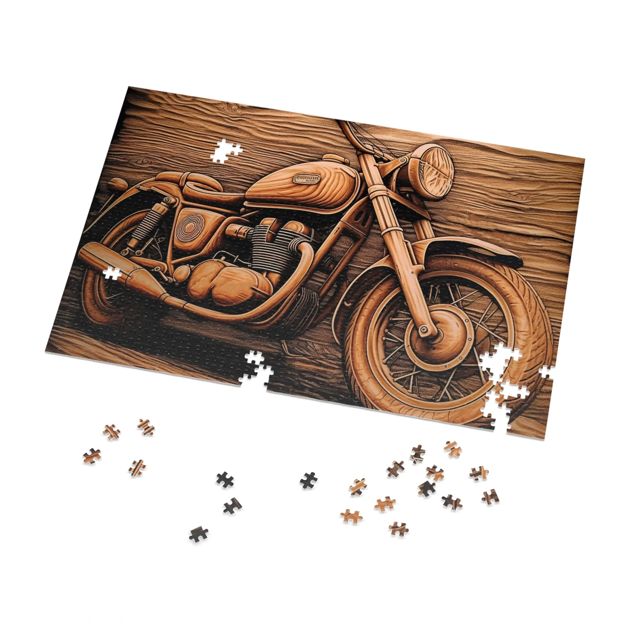 Jigsaw Puzzle, Motorbike, Personalised/Non-Personalised (30, 110, 252, 500,1000-Piece)