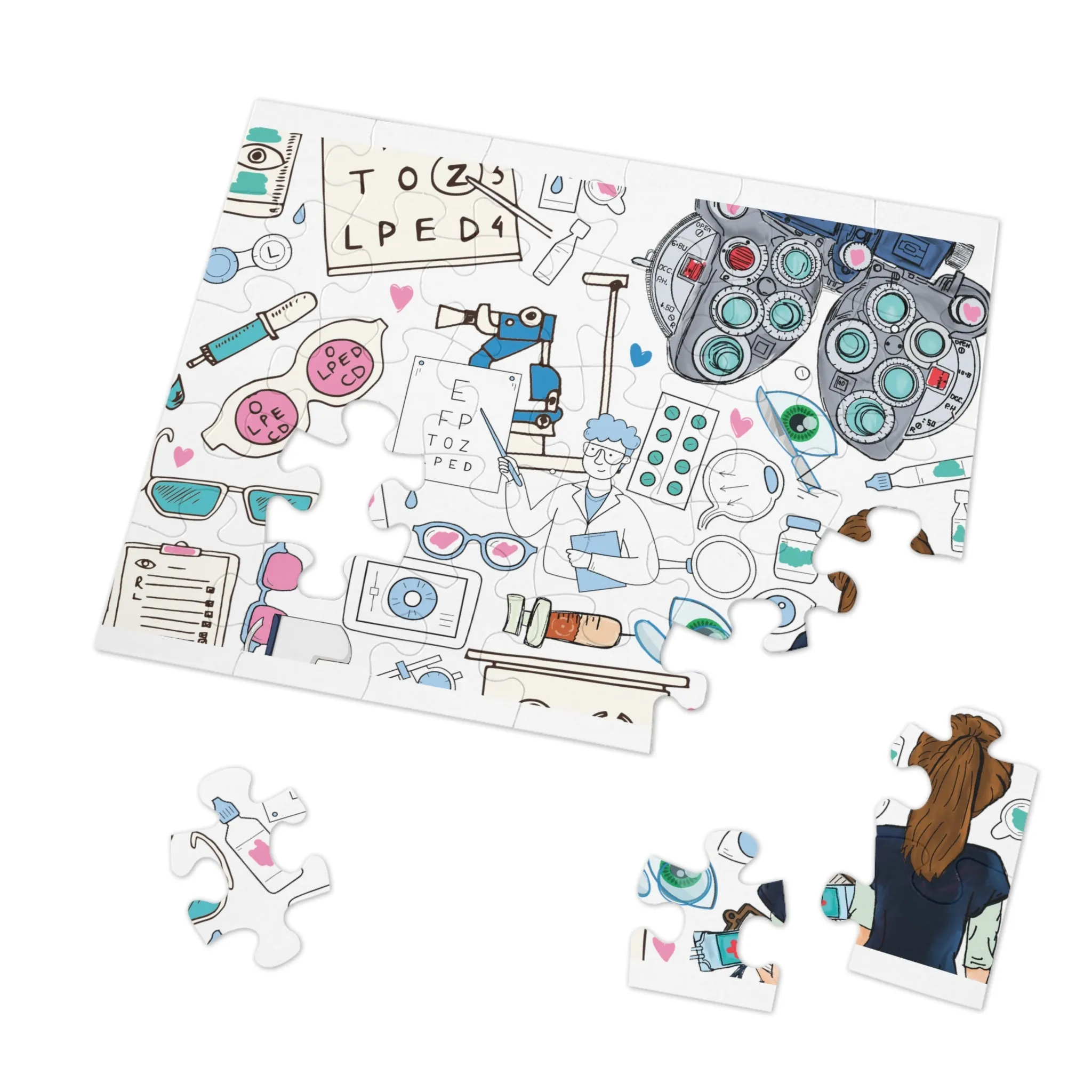 Jigsaw Puzzle, Optometrist, Personalised/Non-Personalised (30, 110, 252, 500,1000-Piece)