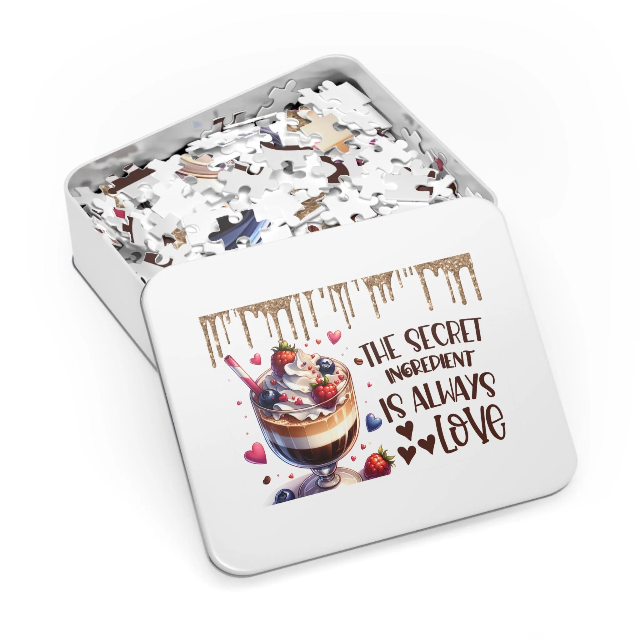 Jigsaw Puzzle, The Secret Ingredient is always Love, Personalised/Non-Personalised (30, 110, 252, 500,1000-Piece)