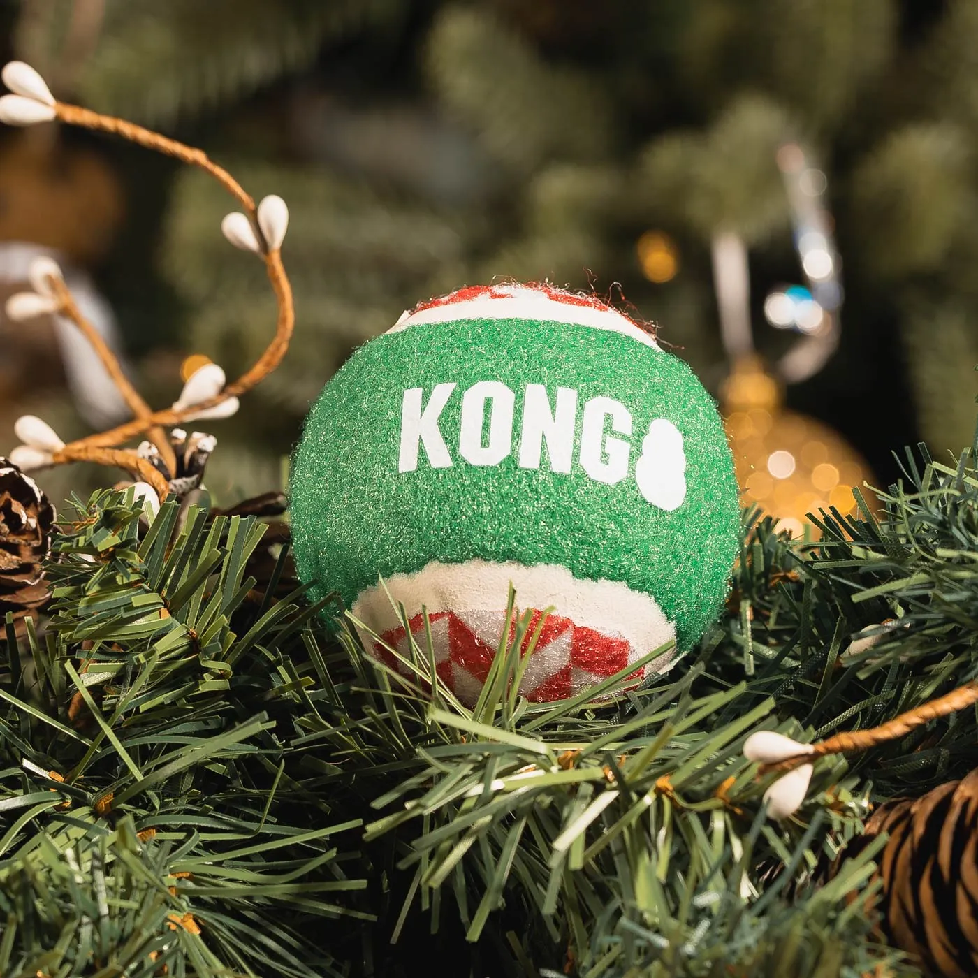 KONG Holiday Occasions Balls 4 Pack