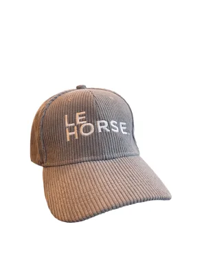 Le Ride. Corduroy Cap Le Horse (Grey)