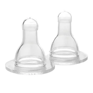 Lifefactory 2-Pack Silicone Nipples for 4 oz and 9 oz Glass Bottles - Y-Cut (6  Months)