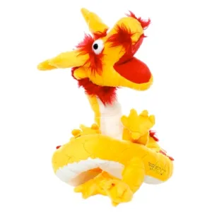 Mighty Dragon Dog Squeaky Toy, Gold Dragon (mini and regular size)