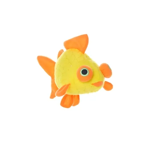 Mighty Ocean Dog Squeaky Toy, Gideon the Goldfish (mini and regular size)