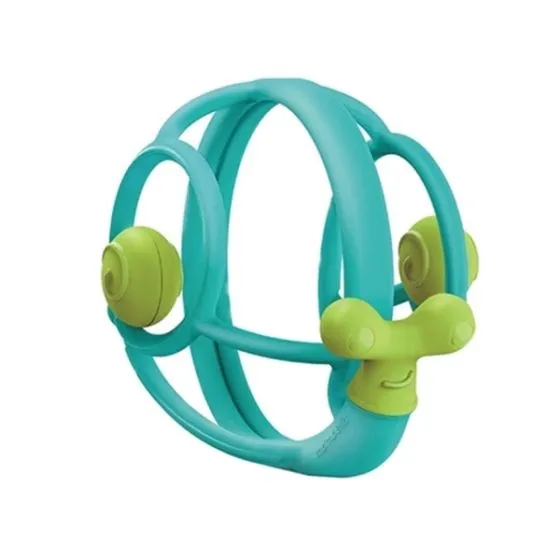 Mombella Snail Teether Rattle - Blue