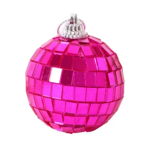 Pink Disco Ball, 8 Inches, 1 Count