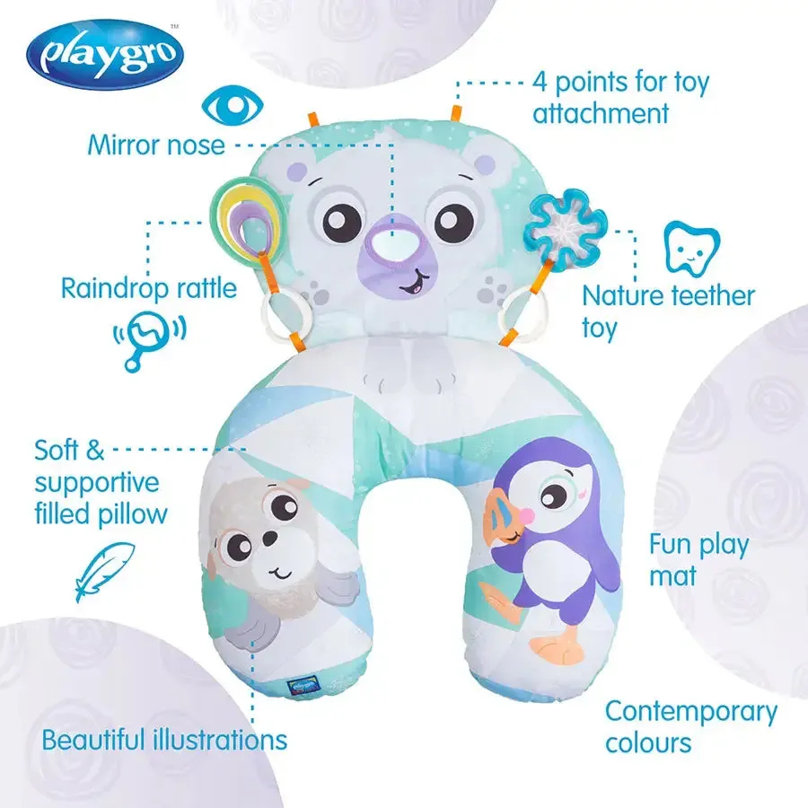 Playgro - Polar Pals Tummy Time Activity Pillow