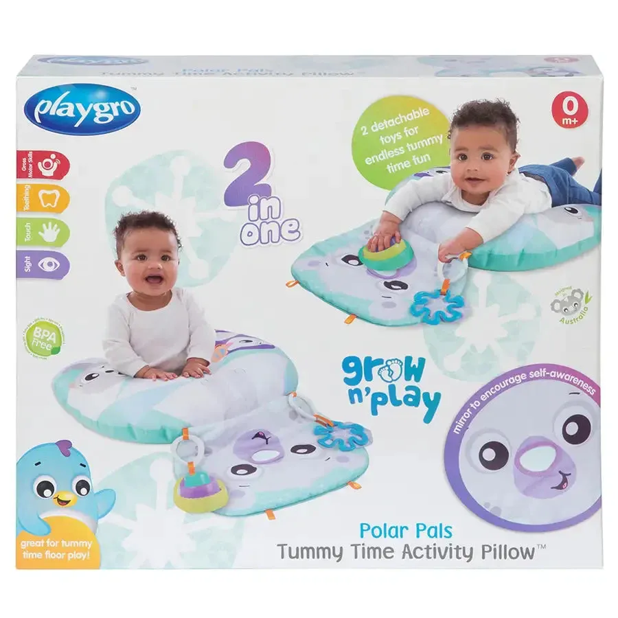 Playgro - Polar Pals Tummy Time Activity Pillow