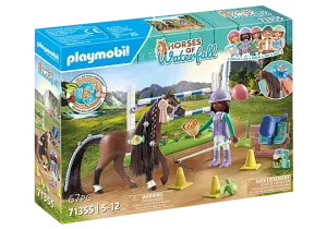 Playmobil - 71355 | Horses of Waterfall: Jumping Arena with Zoe and Blaze