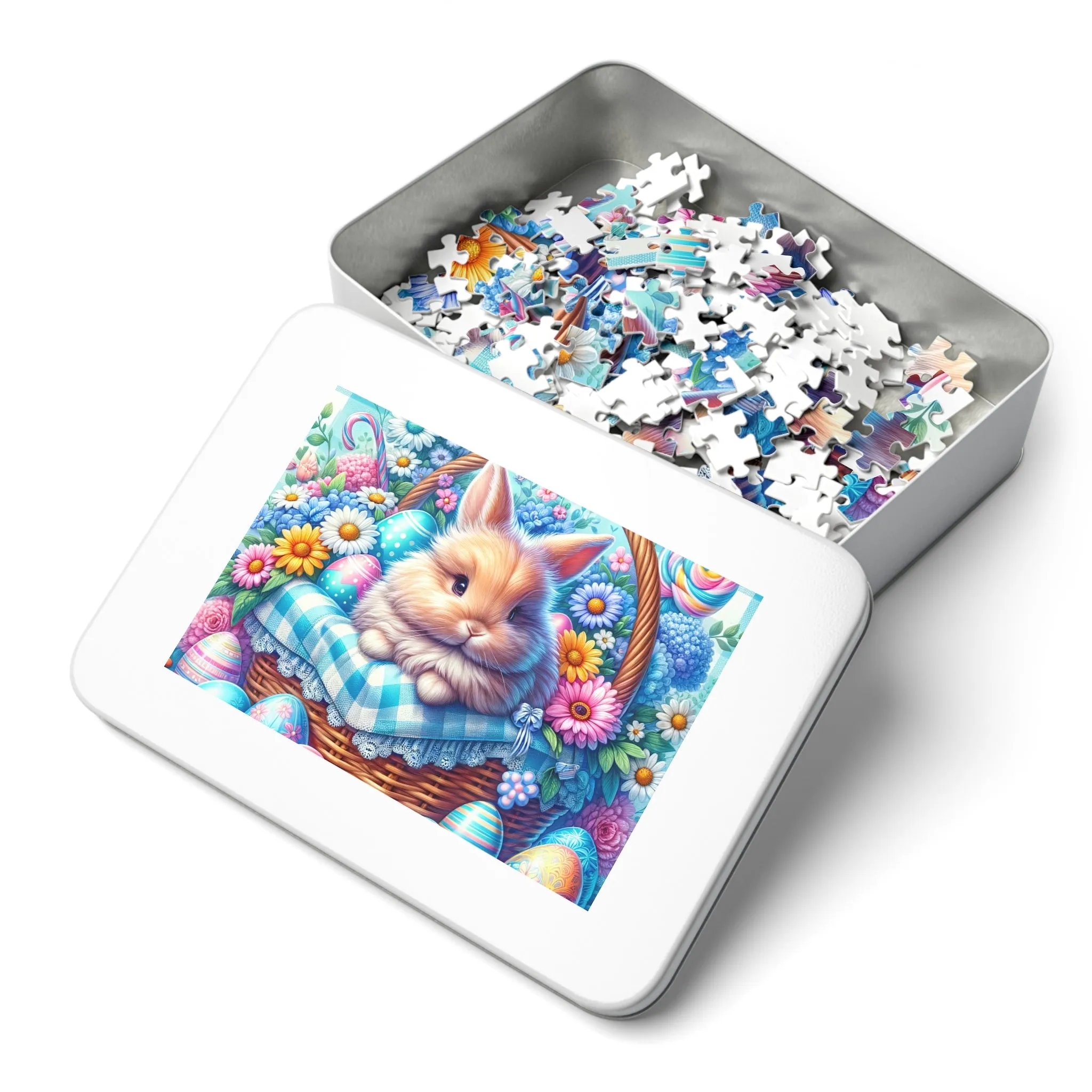 Puzzle, Easter, Rabbit, Personalised/Non-Personalised (30, 110, 252, 500,1000-Piece) awd-622