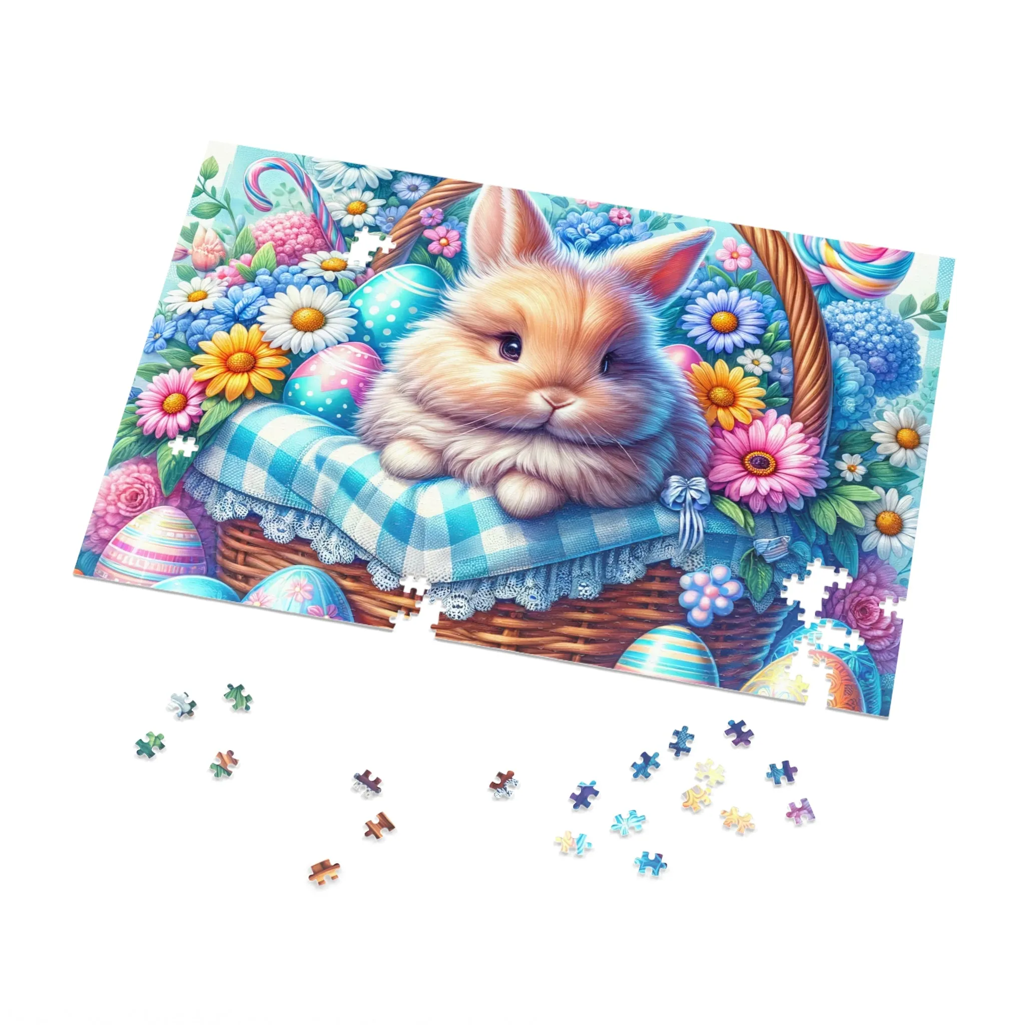 Puzzle, Easter, Rabbit, Personalised/Non-Personalised (30, 110, 252, 500,1000-Piece) awd-622