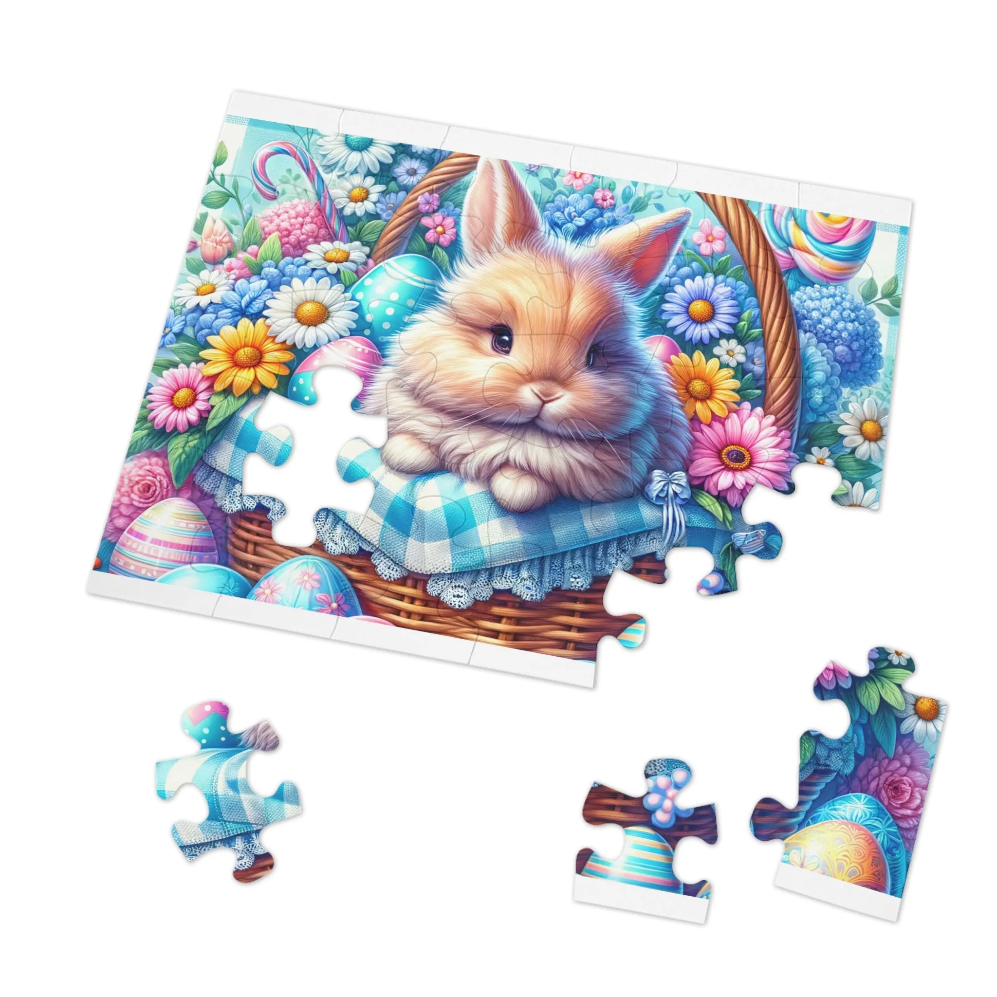 Puzzle, Easter, Rabbit, Personalised/Non-Personalised (30, 110, 252, 500,1000-Piece) awd-622