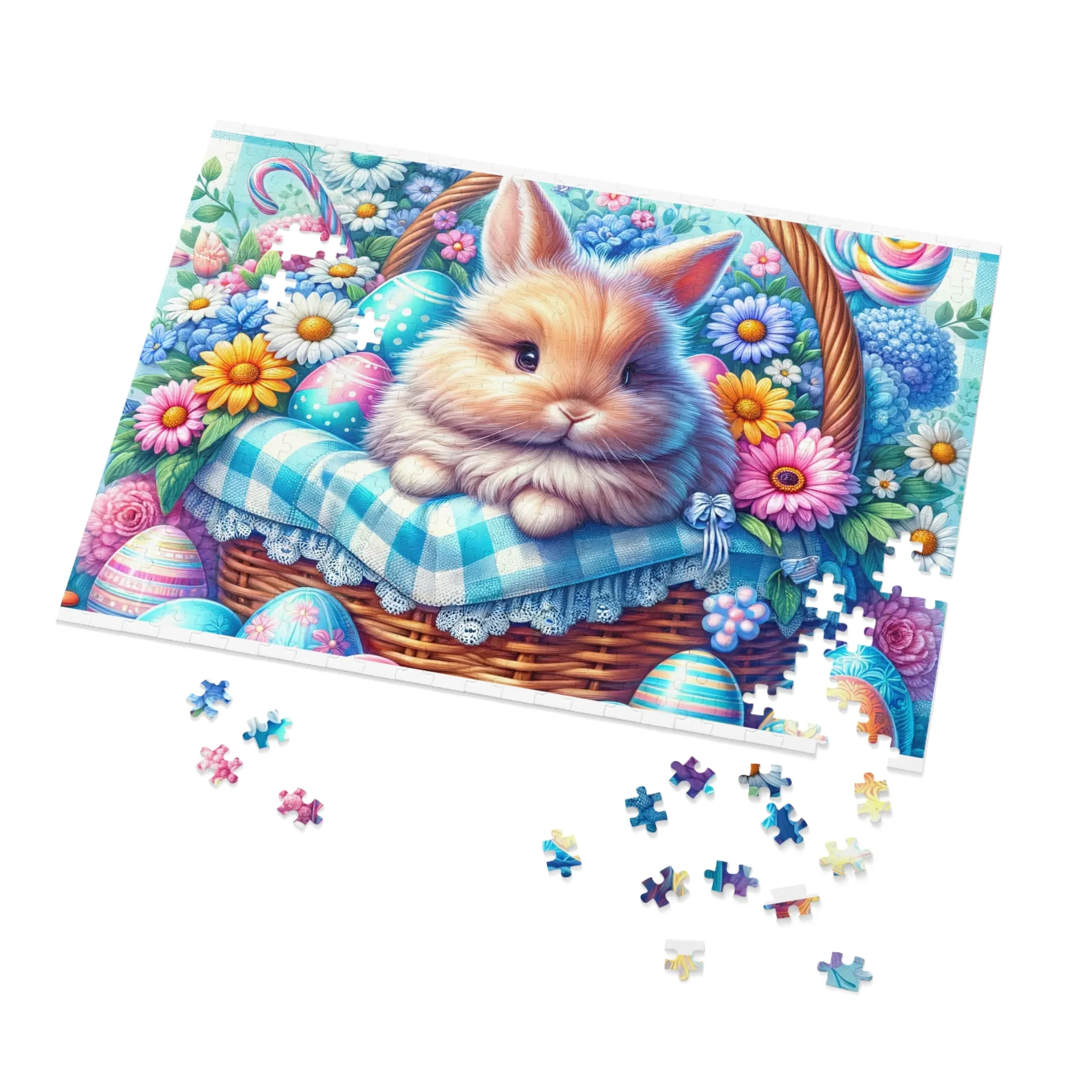 Puzzle, Easter, Rabbit, Personalised/Non-Personalised (30, 110, 252, 500,1000-Piece) awd-622