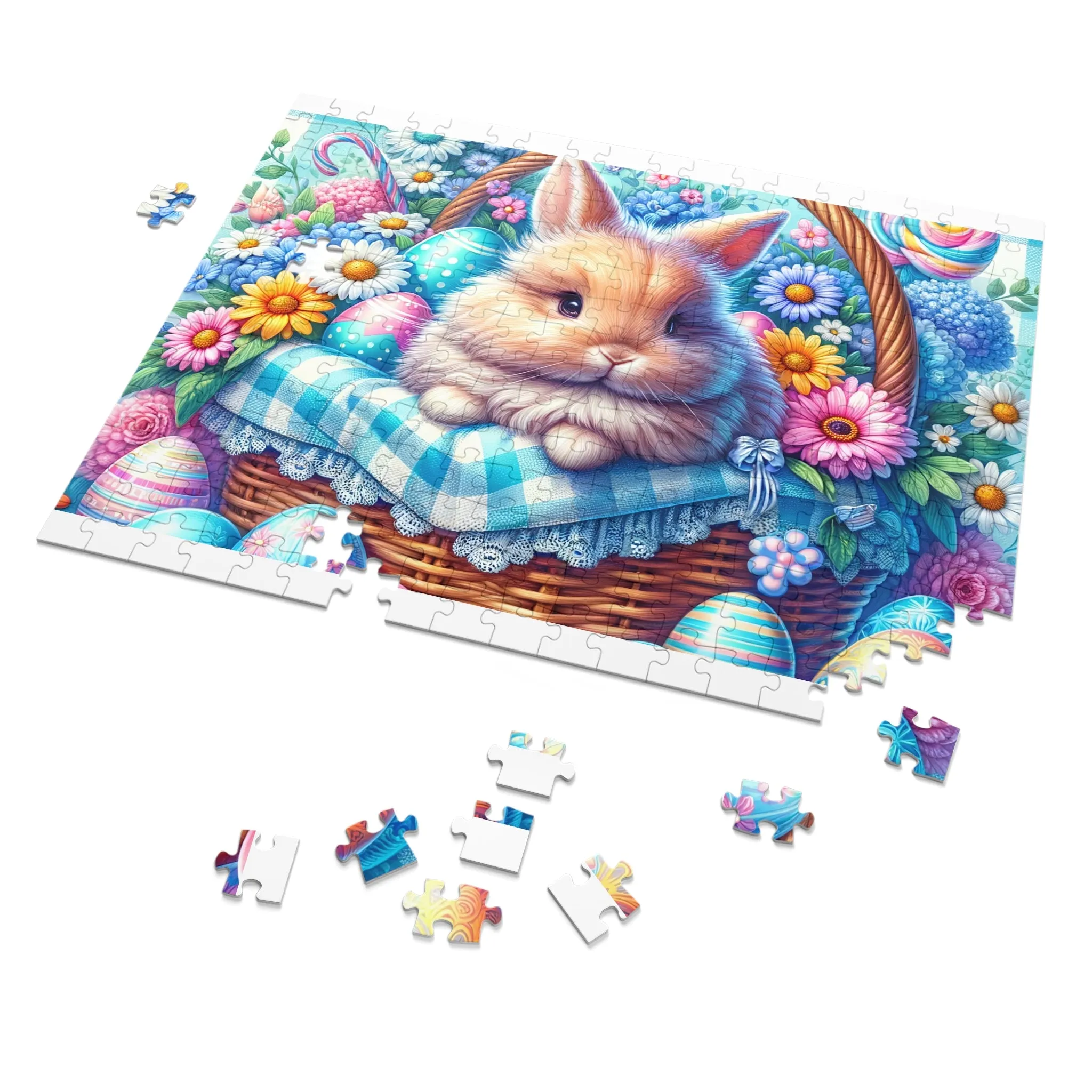 Puzzle, Easter, Rabbit, Personalised/Non-Personalised (30, 110, 252, 500,1000-Piece) awd-622