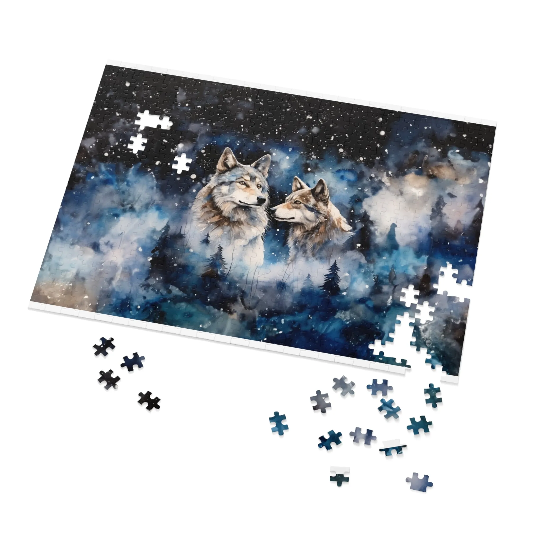 Puzzle, Wolves, Personalised/Non-Personalised (30, 110, 252, 500,1000-Piece)