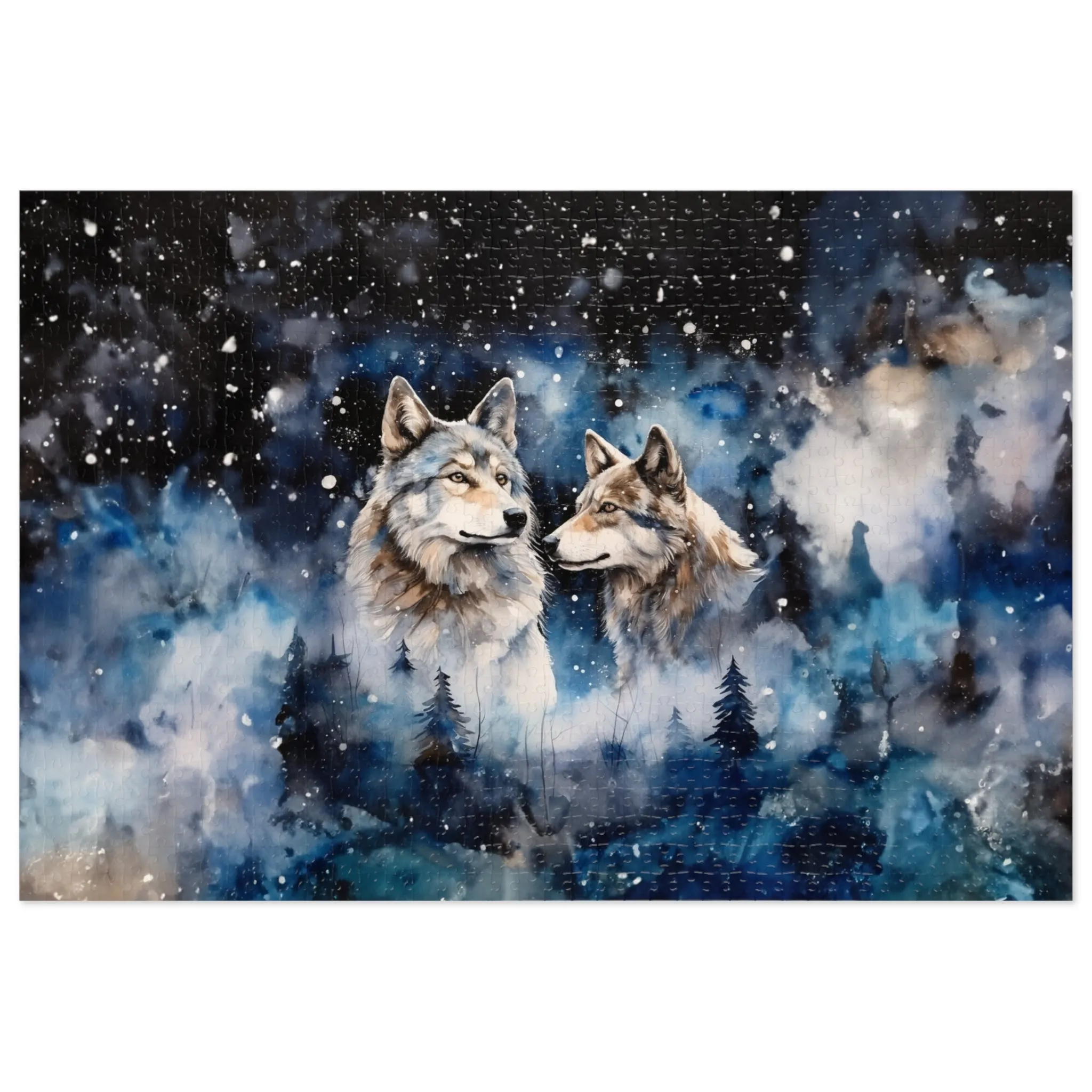 Puzzle, Wolves, Personalised/Non-Personalised (30, 110, 252, 500,1000-Piece)