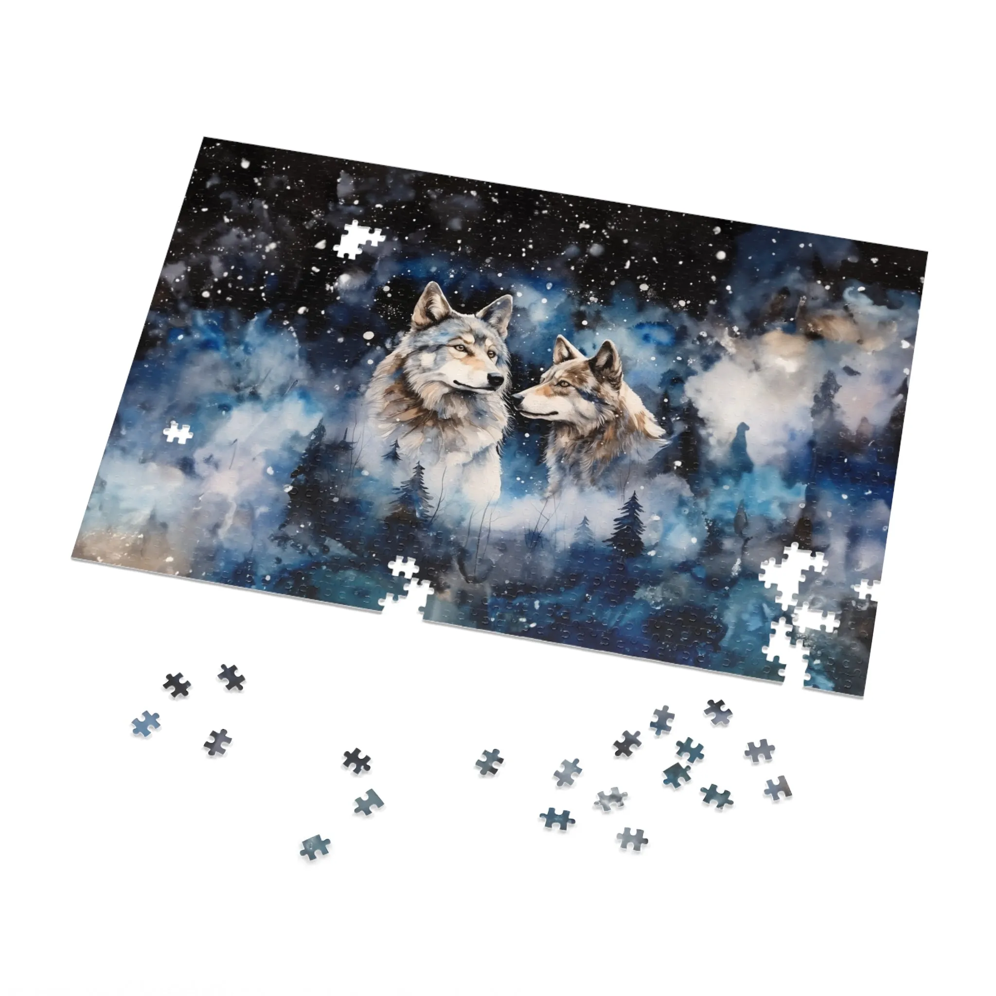 Puzzle, Wolves, Personalised/Non-Personalised (30, 110, 252, 500,1000-Piece)