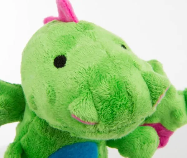 Skinny Green Dragon Dog Toy, Large