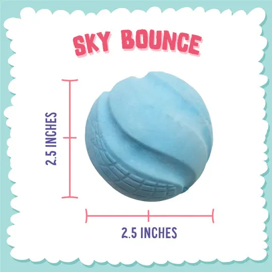 Snugarooz Sky Bounce Ballz Blue Dog Toy