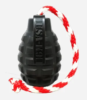 SodaPup - K9 Magnum Grenade Durable Rubber Treat Dispenser Toy