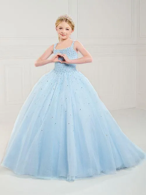 Tiffany Princess 13739 Girls Pageant Dress Tulle Pearl Beaded A Line Corset Ball Gown Preteen