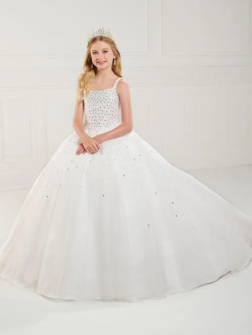 Tiffany Princess 13739 Girls Pageant Dress Tulle Pearl Beaded A Line Corset Ball Gown Preteen